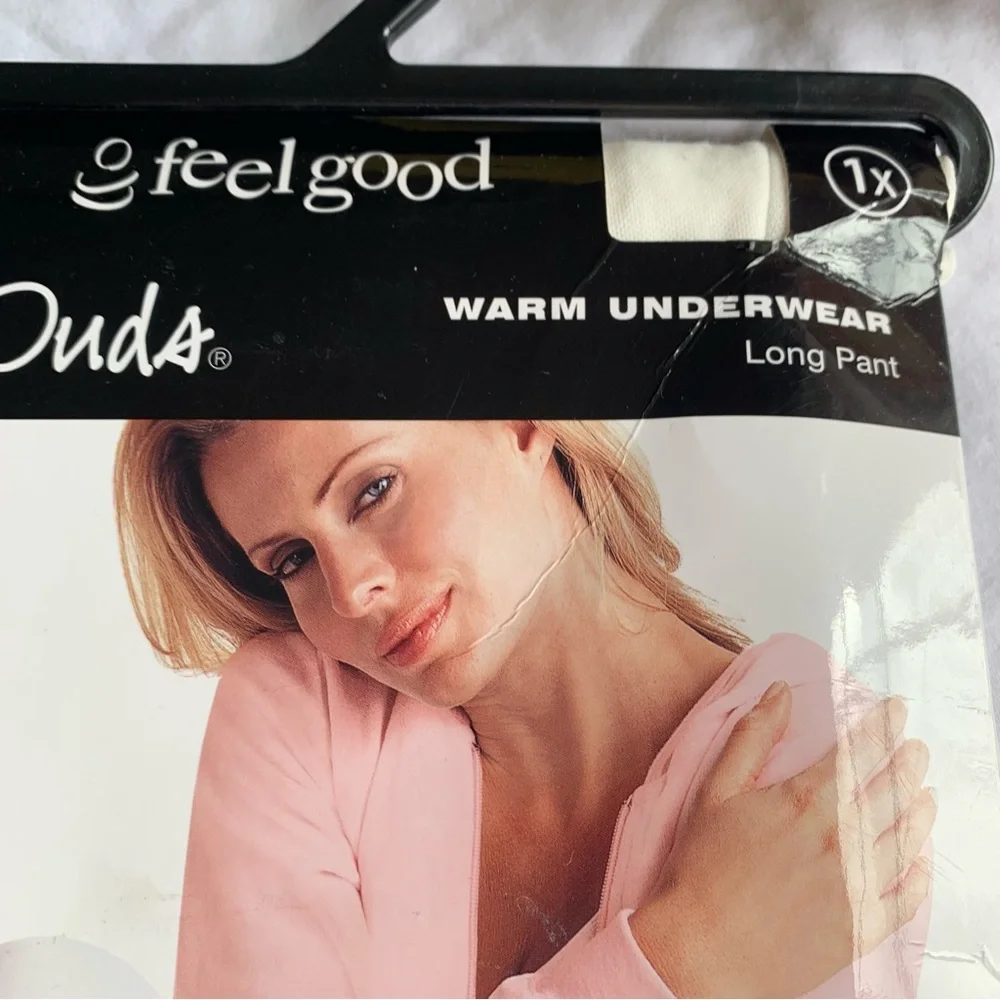 Cuddl Duds Women's ‎ White Warm Long Pants 1X Smooth Breatable Warm